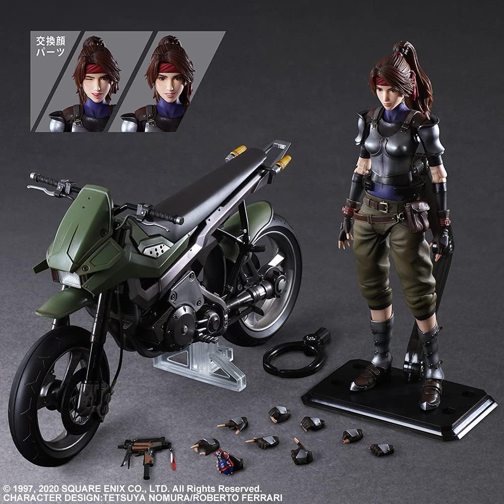 Final Fantasy VII Remake: Jessie and Motorcycle Play Arts Kai Action Figure Set