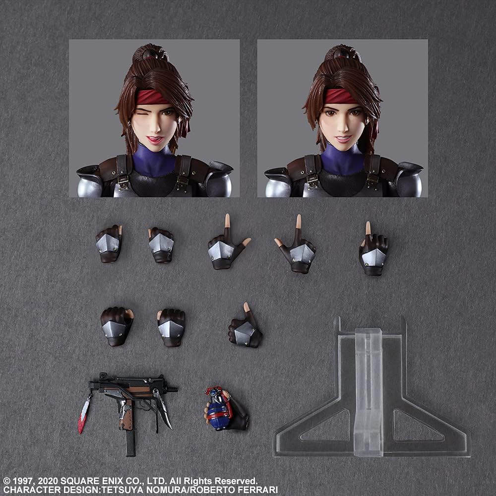 Final Fantasy VII Remake: Jessie and Motorcycle Play Arts Kai Action Figure Set