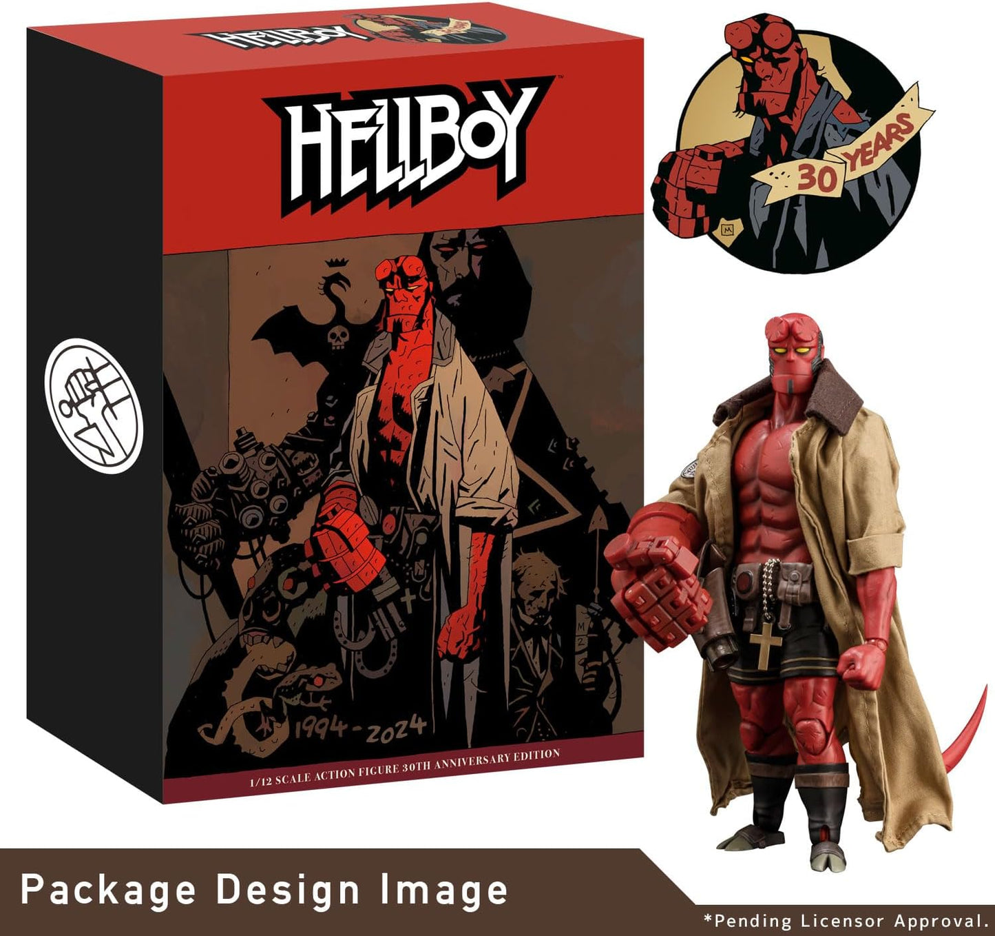 1000toys Hellboy 30th Anniversary 1:12 Scale Action Figure