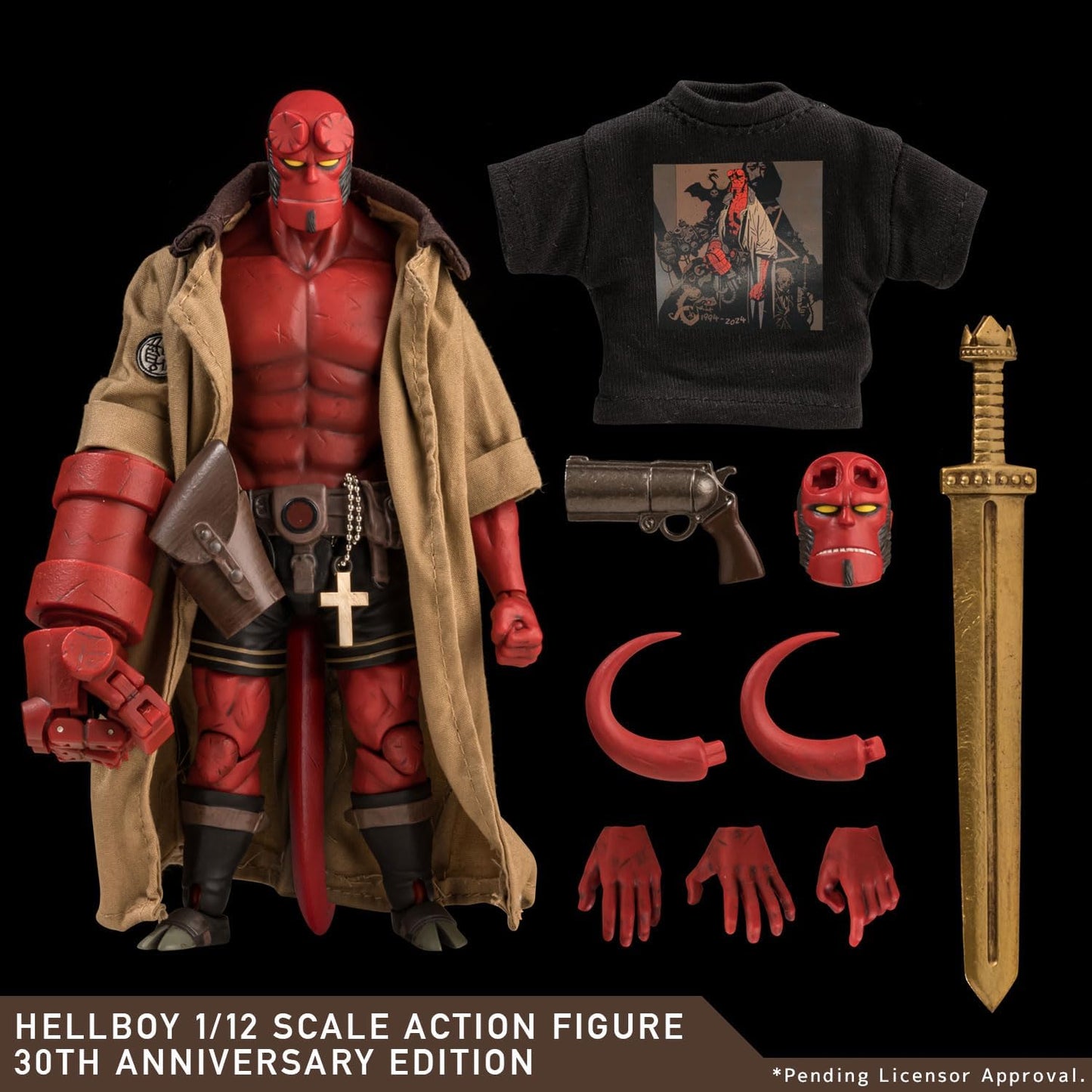 1000toys Hellboy 30th Anniversary 1:12 Scale Action Figure