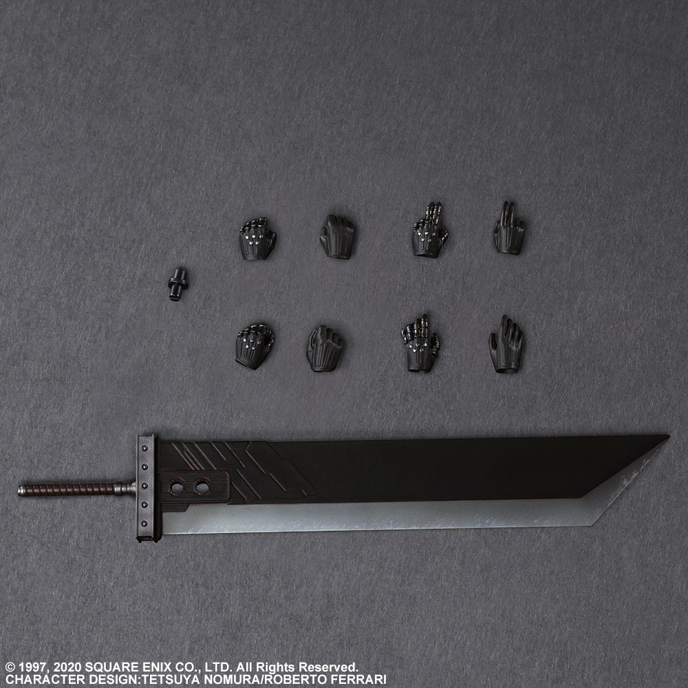 Final Fantasy VII Remake: Cloud Strife, Jessie and Motorcycle Play Arts Kai Action Figure Set